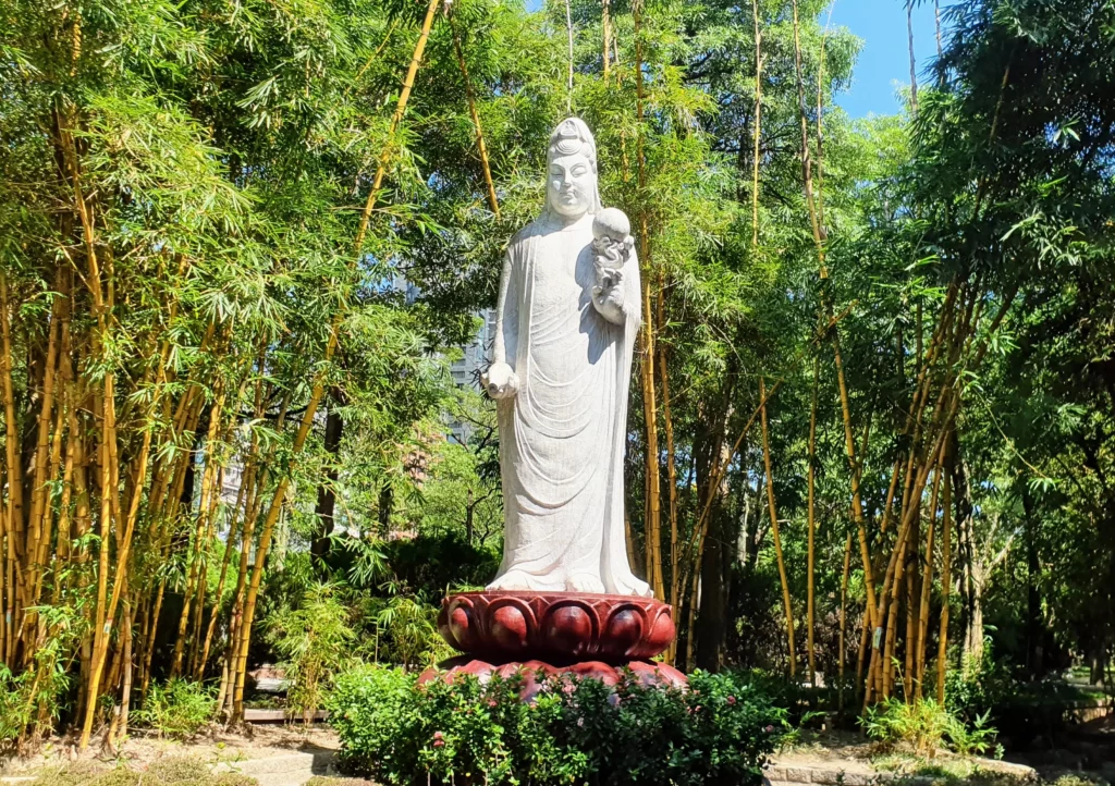 Religious statue in Daan Forest Park, Taipei, Taiwan