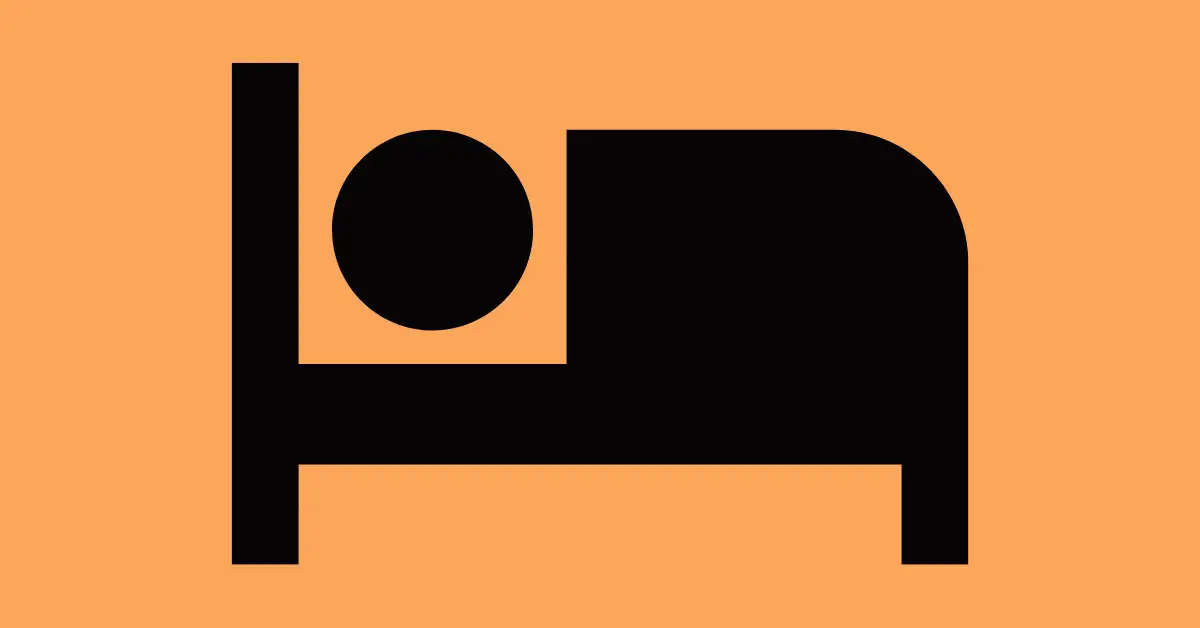 vector image of a person in a bed