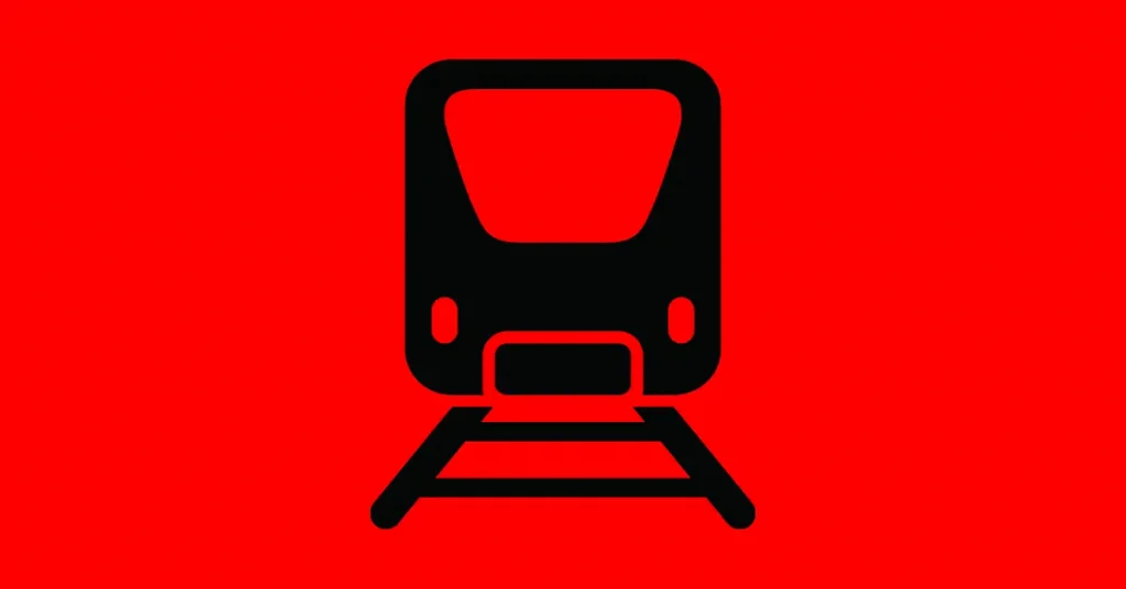 vector image of a metro cart