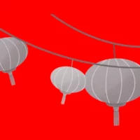 vector image of traditional lanterns