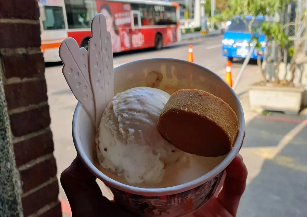 Ice cream from Miyahara ice cream in Taichung, Taiwan