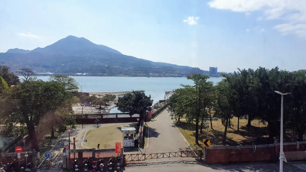 view of tamsui waterfront, new taipei, taiwan