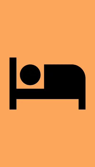 vector image of a person sleeping in a bed