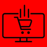 Vector image of a shopping cart